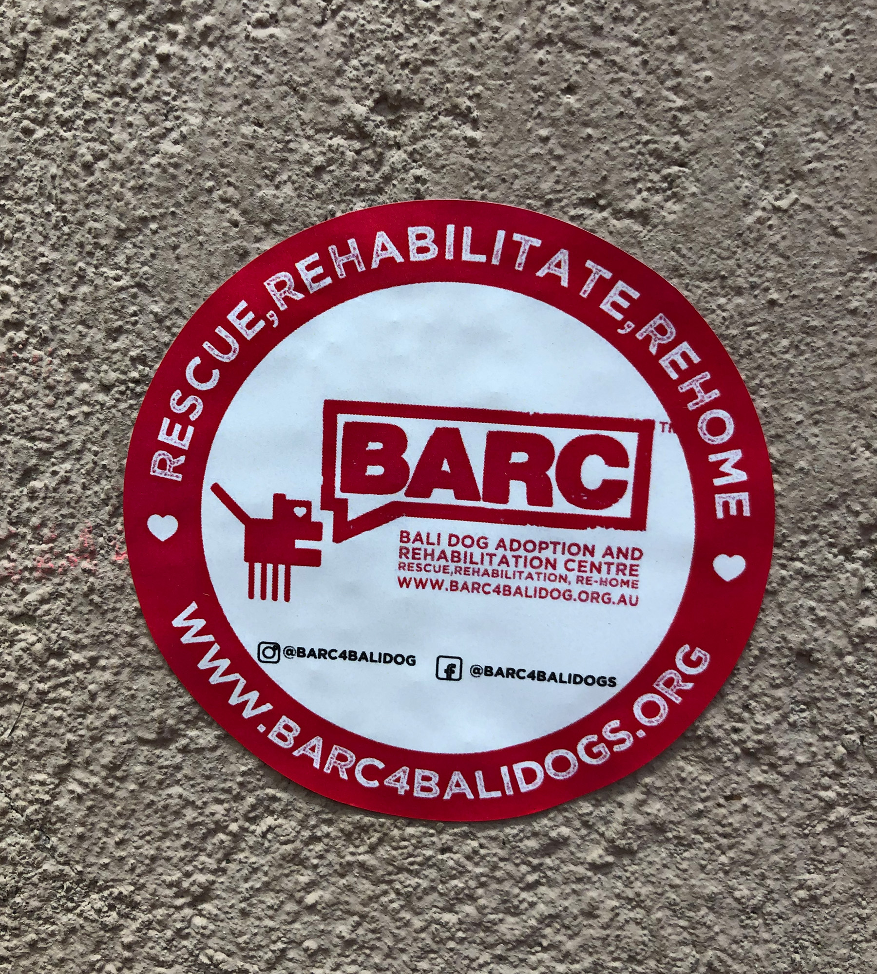 BARC Sticker Barc4BaliDogs